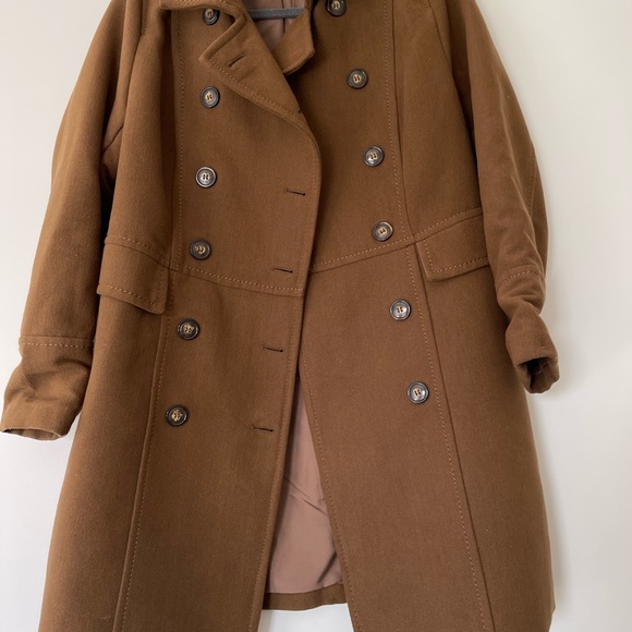 Caramel double breasted trench coat - Picture 4 of 5